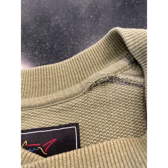 Greg Norman Avocado green pullover Pique knit sweatshirt L - Picture 9 of 12